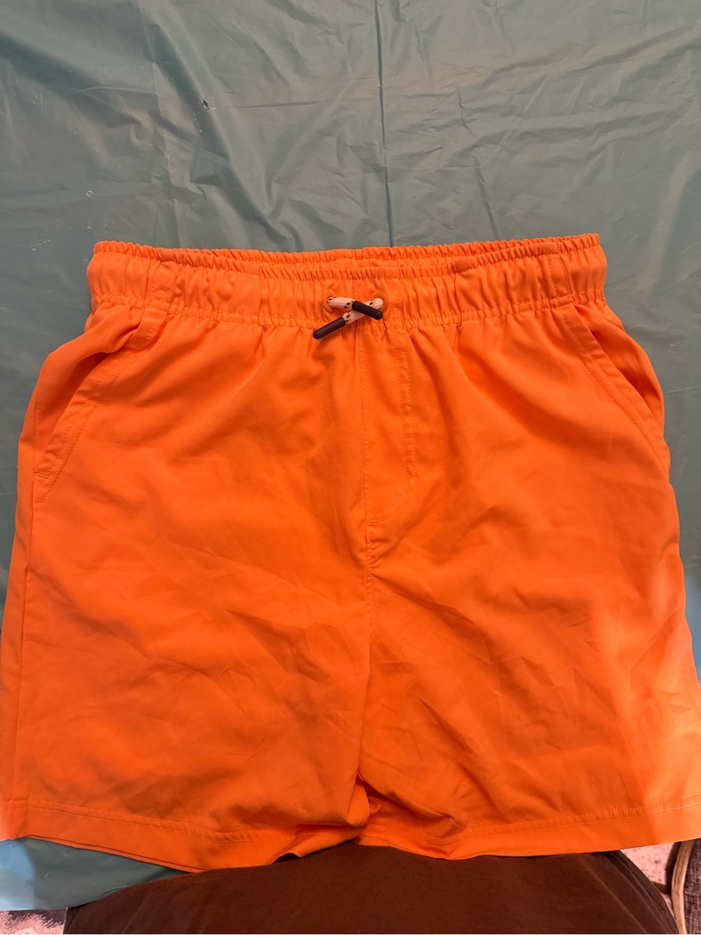 Tommy Bahama Boy’s Bright Orange Elastic-Waist Athletic Shorts